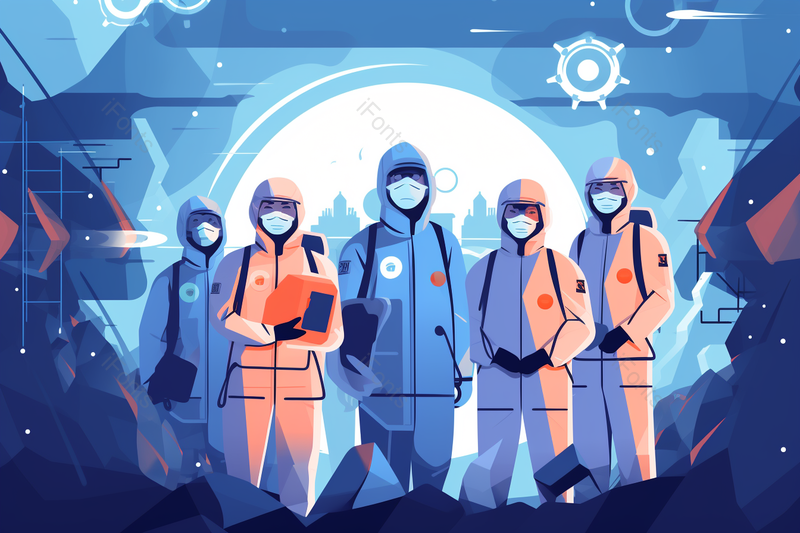 医疗团队抗疫抗击病毒,插画/手绘图,插画/手绘图库,插画/手绘图下载,插画/手绘